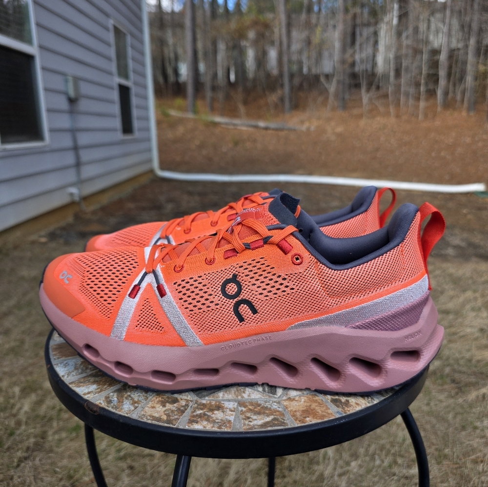 On Cloudsurfer Trail 3ME10112150 Flame Running Shoes Men Sz 11 Worn 1x With Box - Picture 5 of 11